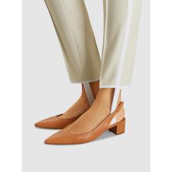 Pre Owned Mansur Gavriel Brown Slingback Lambskin Pumps IT 40