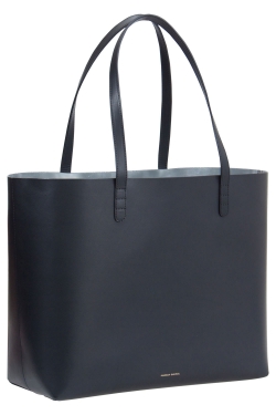 Mansur Gavriel Black/Argento Leather Large Tote