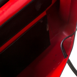 Pre Owned Mansur Gavriel Black Leather Lady Top Handle Bag