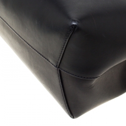 Pre Owned Mansur Gavriel Black Leather Lady Top Handle Bag