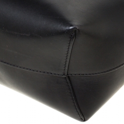 Pre Owned Mansur Gavriel Black Leather Mini Bucket Bag