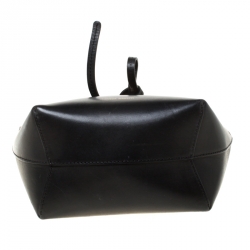 Pre Owned Mansur Gavriel Black Leather Mini Bucket Bag