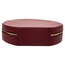 Mansur Gavriel Red Leather Circle Satchel