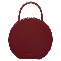 Mansur Gavriel Red Leather Circle Satchel