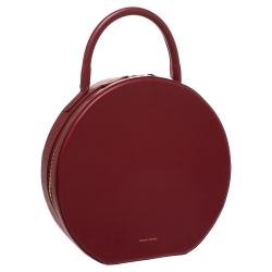 Mansur Gavriel Red Leather Circle Satchel