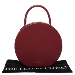Mansur Gavriel Red Leather Circle Satchel