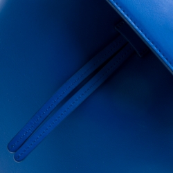 Pre Owned Mansur Gavriel Blue Leather Mini Backpack