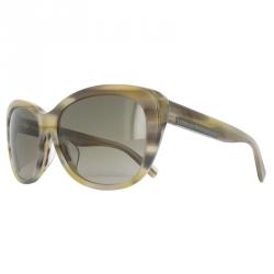 Pre Owned Marc by Marc Jacobs Brown Horn MMJ445FS Square Sunglasses