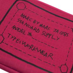 Marc by Marc Jacobs Pink 13" Trompe l'Oeil Croc-Print Laptop Case