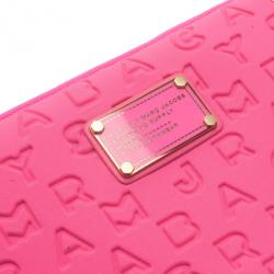 Pre Owned Marc by Marc Jacobs Pink Dreamy Logo Laptop Case