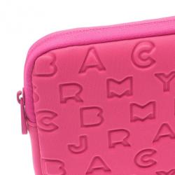 Pre Owned Marc by Marc Jacobs Pink Dreamy Logo Laptop Case