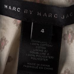 Pre Owned Marc by Marc Jacobs Stormy Sky Blue Cosmo Satin Blazer S