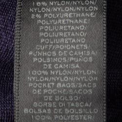 Pre Owned Marc By Marc Jacobs Indigo Drop Waist Zip Detail Sweatshirt Dress L