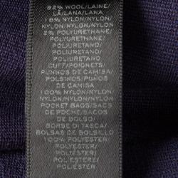 Pre Owned Marc By Marc Jacobs Indigo Drop Waist Zip Detail Sweatshirt Dress L