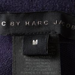 Marc By Marc Jacobs Indigo Drop Waist Zip Detail Sweatshirt Dress M