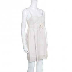 Pre Owned فستان بيبي دول مارك باي مارك جاكوبس جلد خروف مثقب S