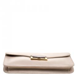 Marc by Marc Jacobs Beige Leather Bianca Clutch