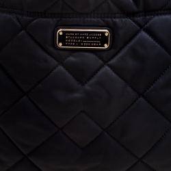 Pre Owned Marc by Marc Jacobs Black Quilted Nylon Crosby Tote