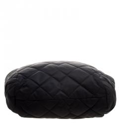 Pre Owned Marc by Marc Jacobs Black Quilted Nylon Crosby Tote