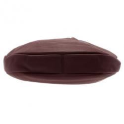 Pre Owned Marc by Marc Jacobs Maroon Leather Hillier Hobo