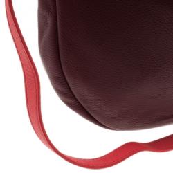 Pre Owned Marc by Marc Jacobs Maroon Leather Hillier Hobo