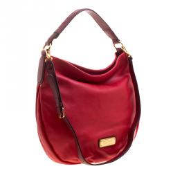 مملوكة مسبقًا حقيبة مارك باي مارك جاكوبس نيو Q هيليار جلد أحمر