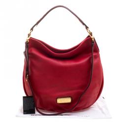 مملوكة مسبقًا حقيبة مارك باي مارك جاكوبس نيو Q هيليار جلد أحمر