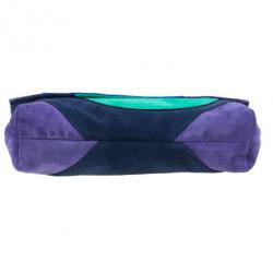 Pre Owned Marc by Marc Jacobs Multicolor Suede Etta Patchwork Clutch