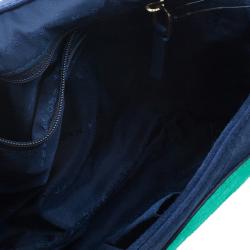 Pre Owned Marc by Marc Jacobs Multicolor Suede Etta Patchwork Clutch