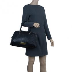 Pre Owned Marc by Marc Jacobs Black Leather Washed Up Lauren Satchel