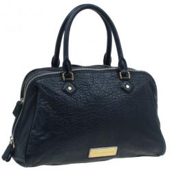 Pre Owned Marc by Marc Jacobs Black Leather Washed Up Lauren Satchel