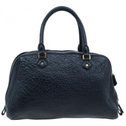 Pre Owned Marc by Marc Jacobs Black Leather Washed Up Lauren Satchel