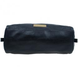 Pre Owned Marc by Marc Jacobs Black Leather Washed Up Lauren Satchel