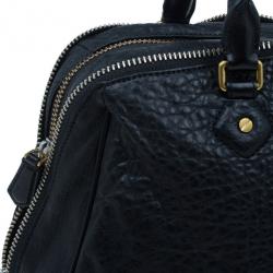 Pre Owned Marc by Marc Jacobs Black Leather Washed Up Lauren Satchel