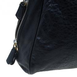 Pre Owned Marc by Marc Jacobs Black Leather Washed Up Lauren Satchel