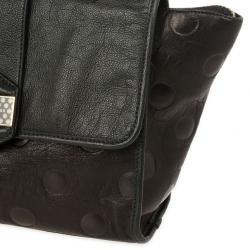 Pre Owned Marc by Marc Jacobs Flipping Dots Black Top Handle Bag