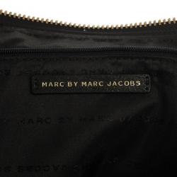 Pre Owned Marc by Marc Jacobs Flipping Dots Black Top Handle Bag