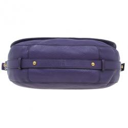 Pre Owned Marc by Marc Jacobs Pansy Purple Revolution Messenger Bag