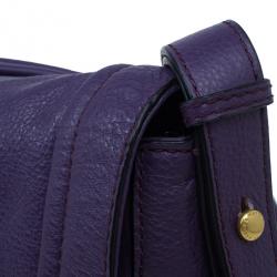 Pre Owned Marc by Marc Jacobs Pansy Purple Revolution Messenger Bag