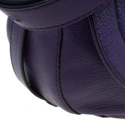 Pre Owned Marc by Marc Jacobs Pansy Purple Revolution Messenger Bag