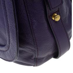 Pre Owned Marc by Marc Jacobs Pansy Purple Revolution Messenger Bag