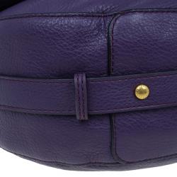 Pre Owned Marc by Marc Jacobs Pansy Purple Revolution Messenger Bag