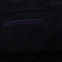 Pre Owned Marc by Marc Jacobs Pansy Purple Revolution Messenger Bag