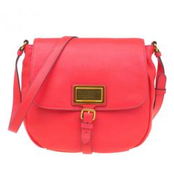 مملوكة مسبقًا Marc by Marc Jacobs Pink Leather Diva Crossbody