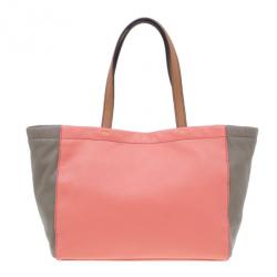 مملوكة مسبقًا Marc by Marc Jacobs Rose Leather What's The T Two-Tone Tote