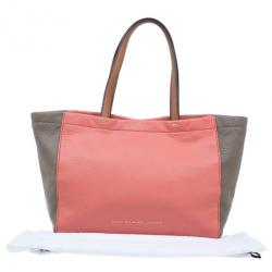 مملوكة مسبقًا Marc by Marc Jacobs Rose Leather What's The T Two-Tone Tote