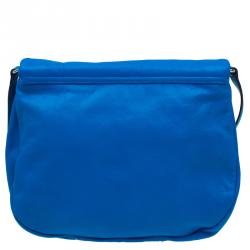 Pre Owned Marc by Marc Jacobs Blue Leather Marchive Messenger Bag