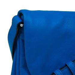 Pre Owned Marc by Marc Jacobs Blue Leather Marchive Messenger Bag