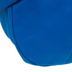 Pre Owned Marc by Marc Jacobs Blue Leather Marchive Messenger Bag