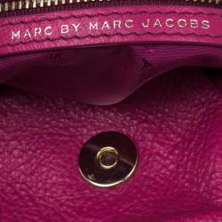 Pre Owned Marc by Marc Jacobs Pop Pink Leather Classic Q Natasha Bag